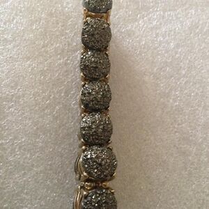 Faux marcasite stretch bracelet